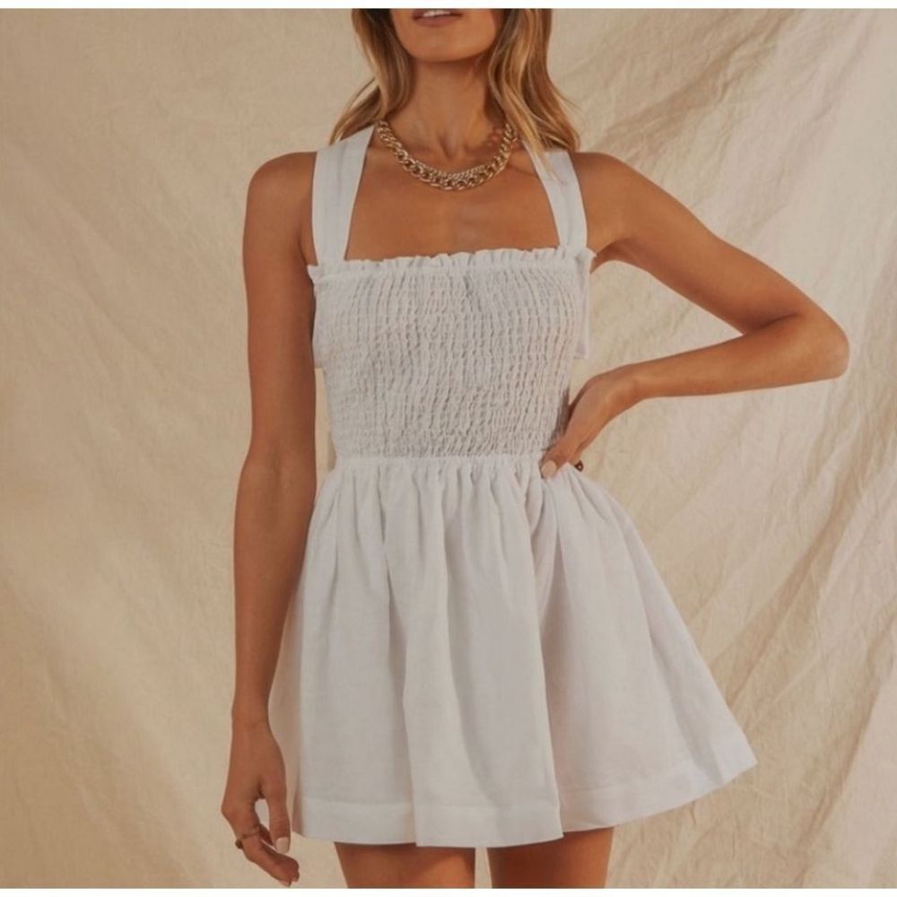 Peppermayo White Mini Dress